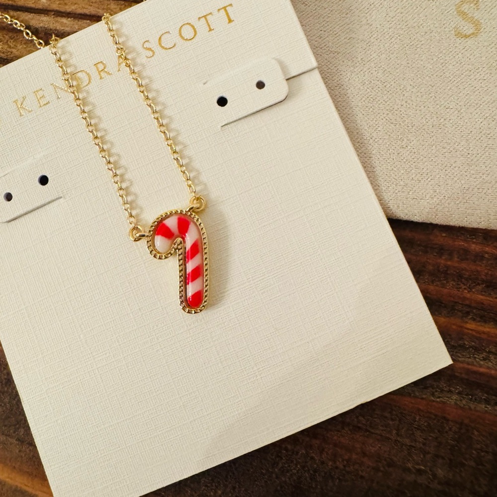 New! Kendra Scott Candy Cane Necklace with Dust Bag - Picture 3 of 6